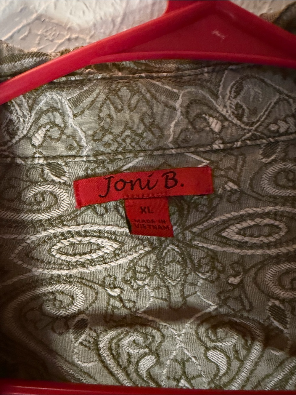 Jones New York Sage Green Paisley Blazer - Picture 3 of 7